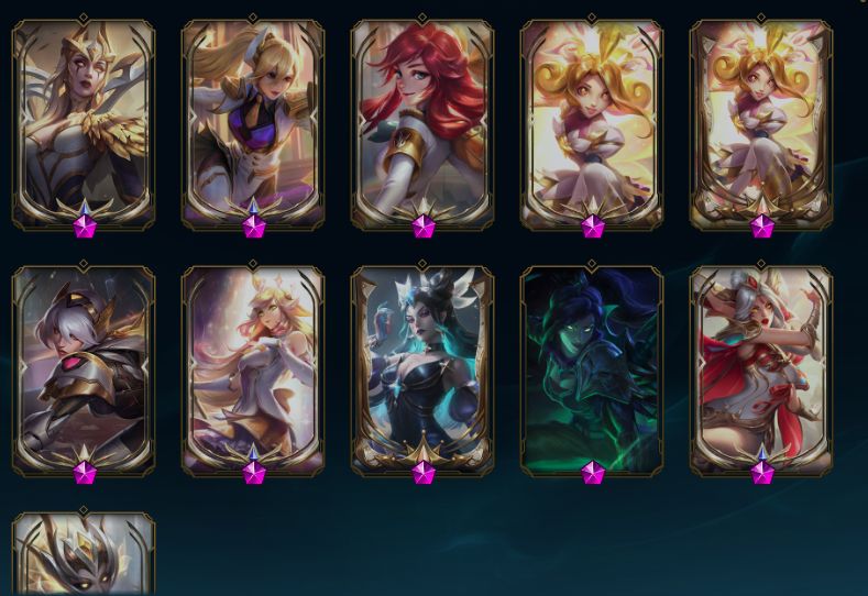 Conta LoL 453+Skins (5 Ultimate, 16 Míticas, 43 Lendárias, 226 Épicas)