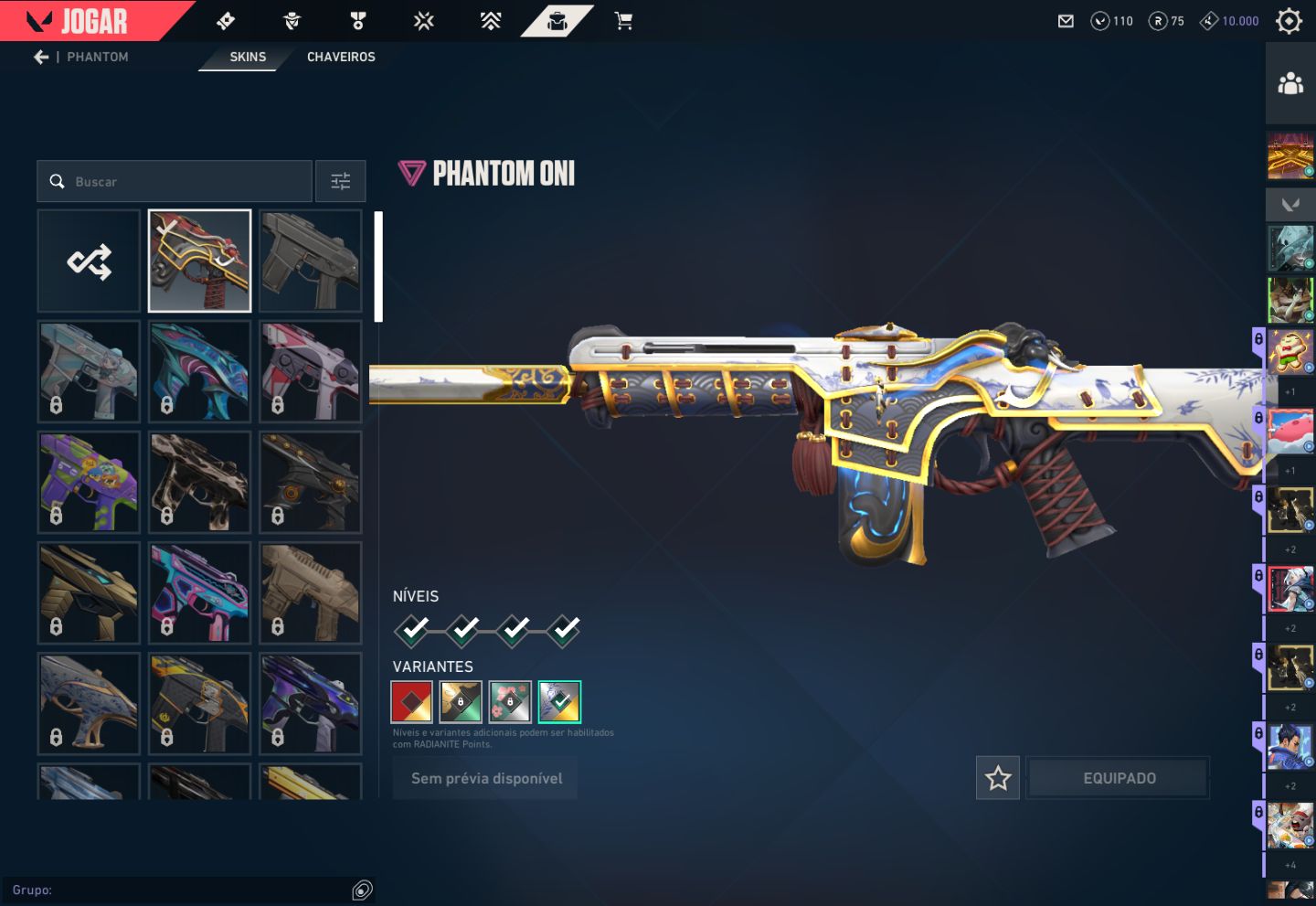 Conta Valorant | 8 Skins | Oni Phantom | 2 Vandals | 2 Sheriffs | Xerøfang