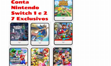 Conta Nintendo Switch - 7 jogos exclusivos e +20 outros jogos