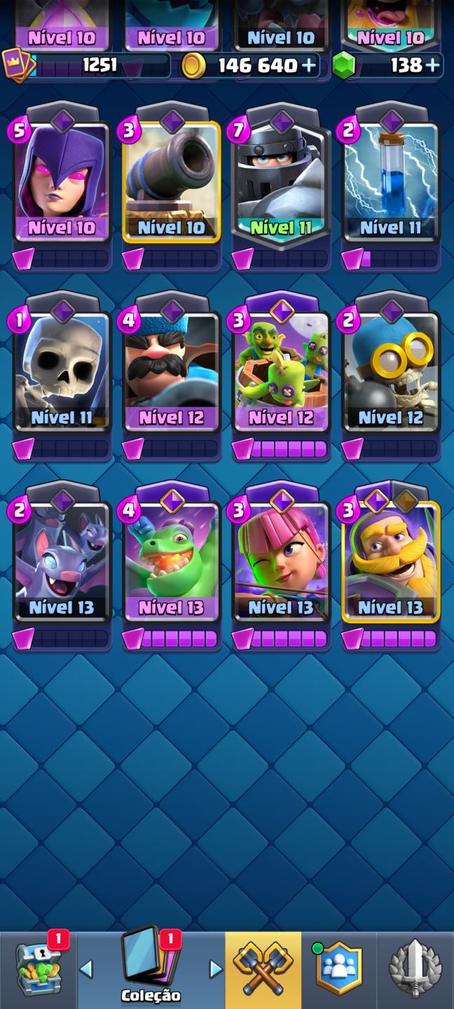 Conta de Clash Royale, 8100 troféus