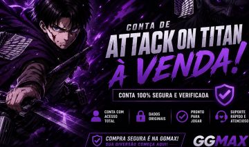 CONTA ATTACK ON TITAN P5 LVL 255 (E MUITO +)