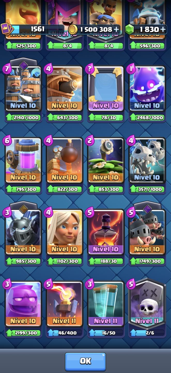CONTA DE CLASH ROYALE 9 NAOS ANTIGUIDADE