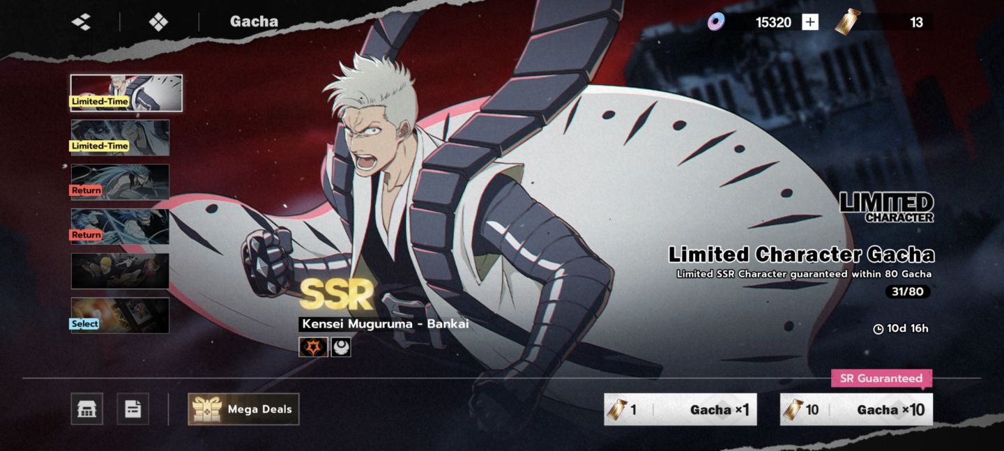 CONTA DE BLEACH SOUL RESONANCE COM AIZEN B6, TRUE B2, ULQUIORRA B1 E ETC..