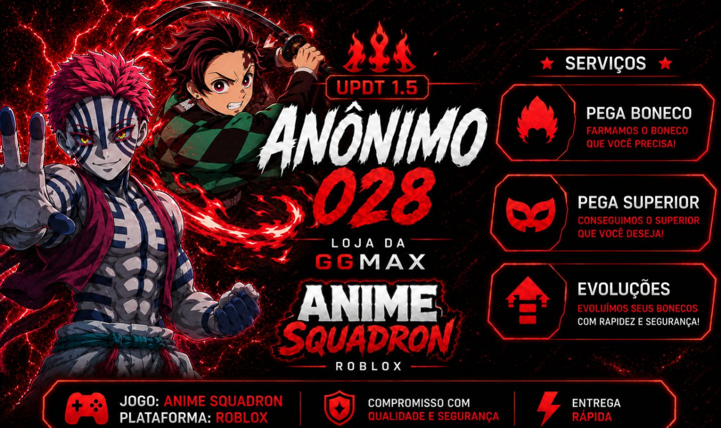(MEGAAAA PROMOÇÃO 50%OFF)NEW ANIME SQUADRON UPDT 1.0 (LOJA MAIS COMPLETA)