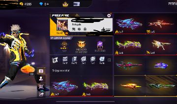 CONTA FREE FIRE PROME 7 E ARMA EVOLUTIVA