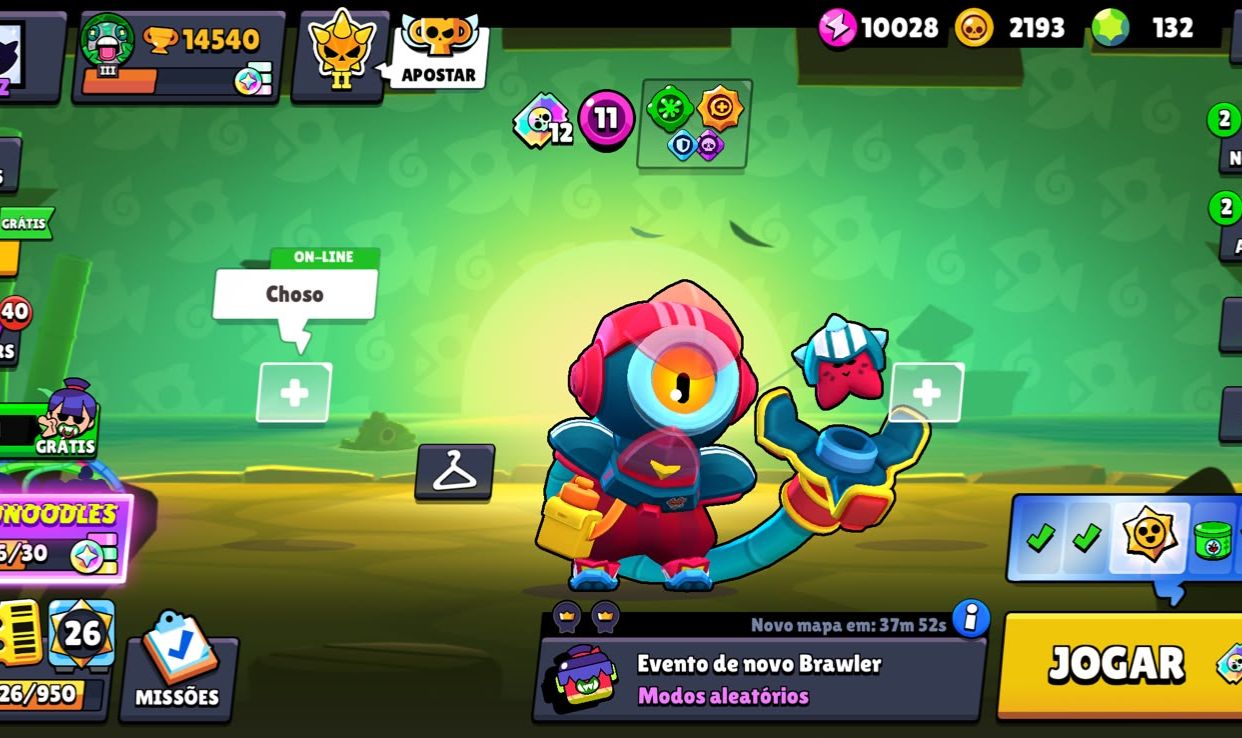 CONTA BRAWL STARS 14K DE TROFEUS 62/104