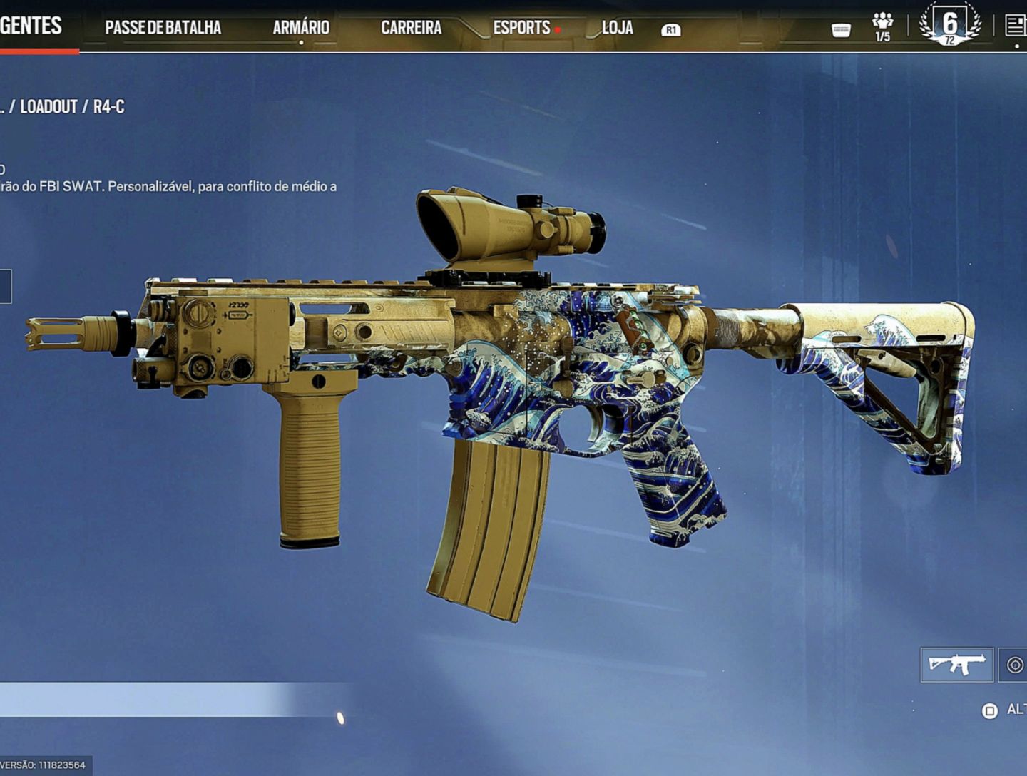 Conta R6 (Rainbow six) level 99