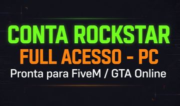 Conta Rockstar Full Acesso - PC - Pronta para FiveM no precinho.