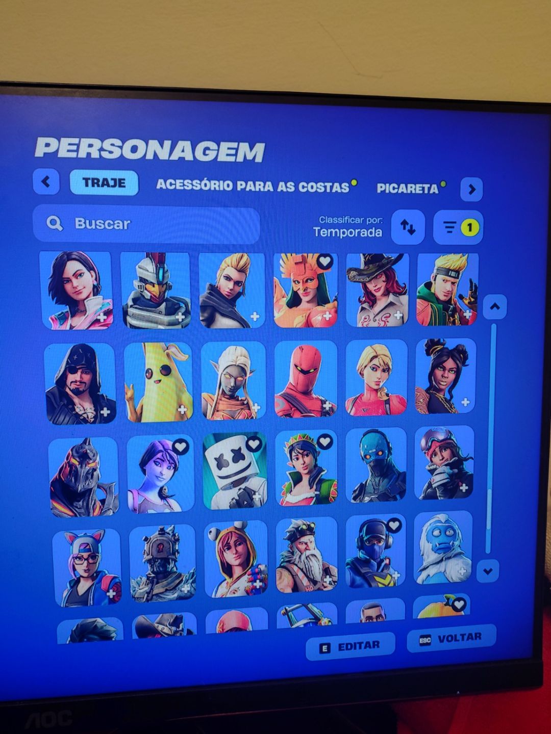 CONTA RARA FORTNITE 2017