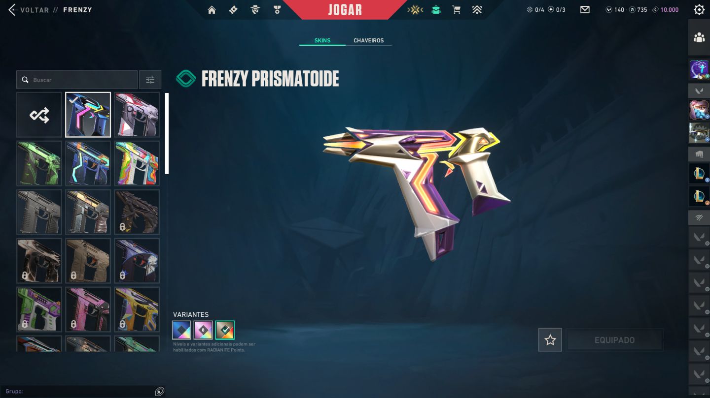 Conta valorant unico dono Varias skins