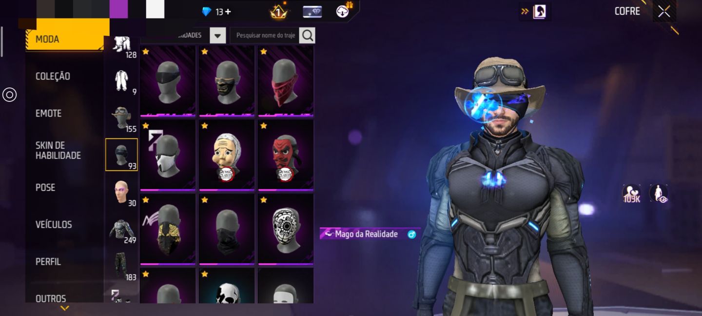 CONTA DE FREE FIRE NÍVEL 63