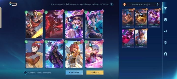 Mobile Legends | 289 Skins | Kof + Collector + Transformers + Sanrio | Raridade