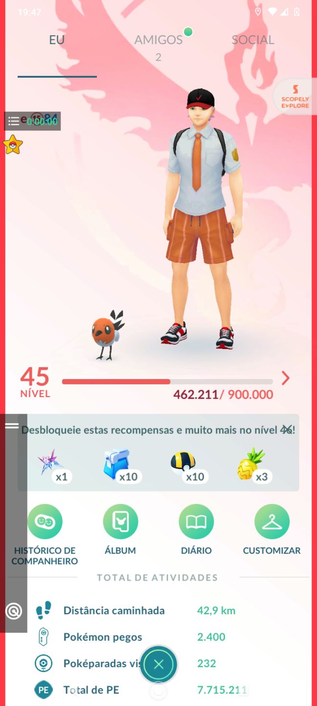 Conta LV 45 para iniciantes valor negociável