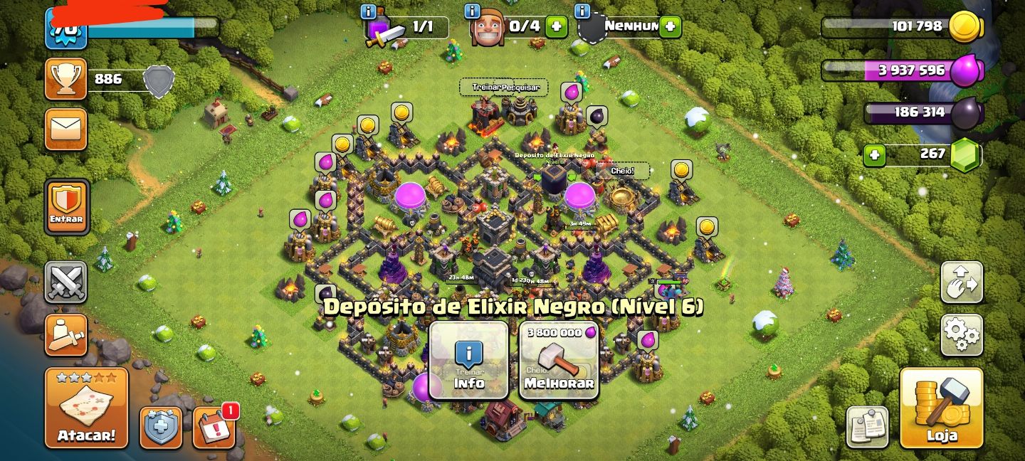 CONTA ANTIGA CLASH OF CLÃS ( SUPER PROMOÇÃO)