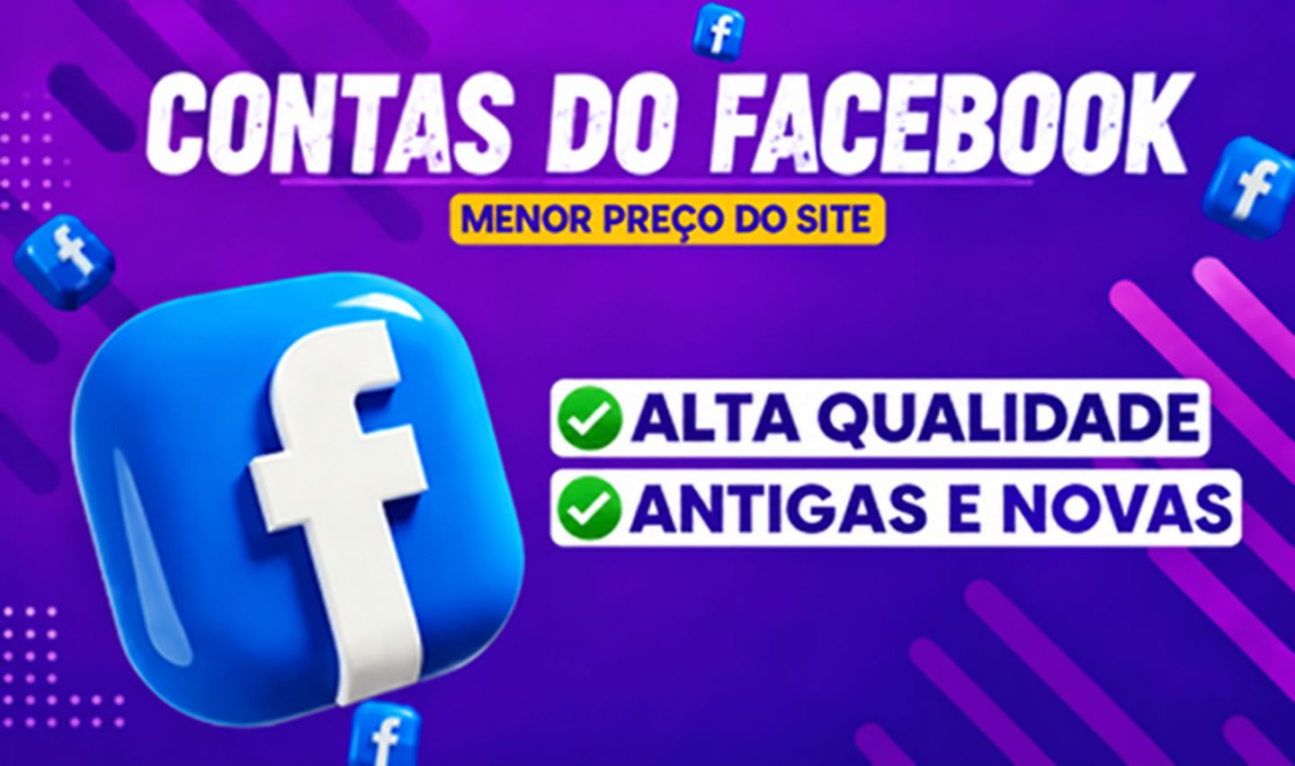 CONTAS FACEBOOK ANTIGAS E NOVAS (BR)