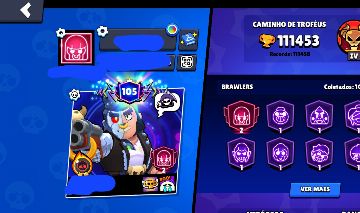 CONTA COM MUITO TROFÉUS E TODOS OS BRAWLERS NOS 1K