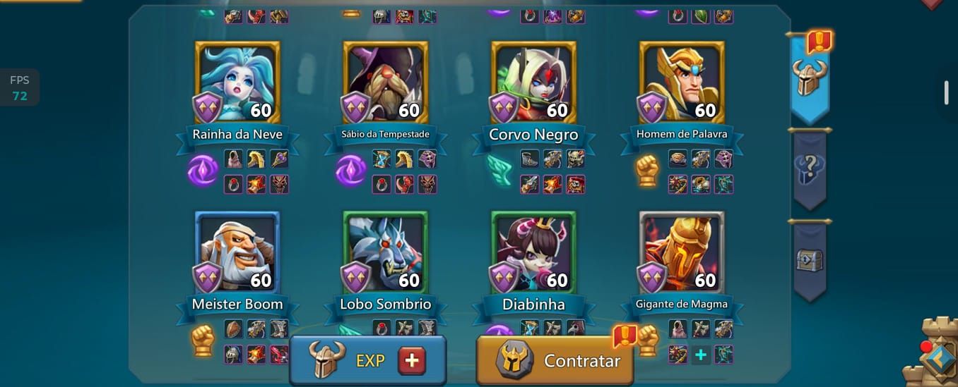 Conta Lords Mobile 1Bi de poder bem evoluída.