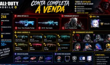 Conta de call of duty móbile
