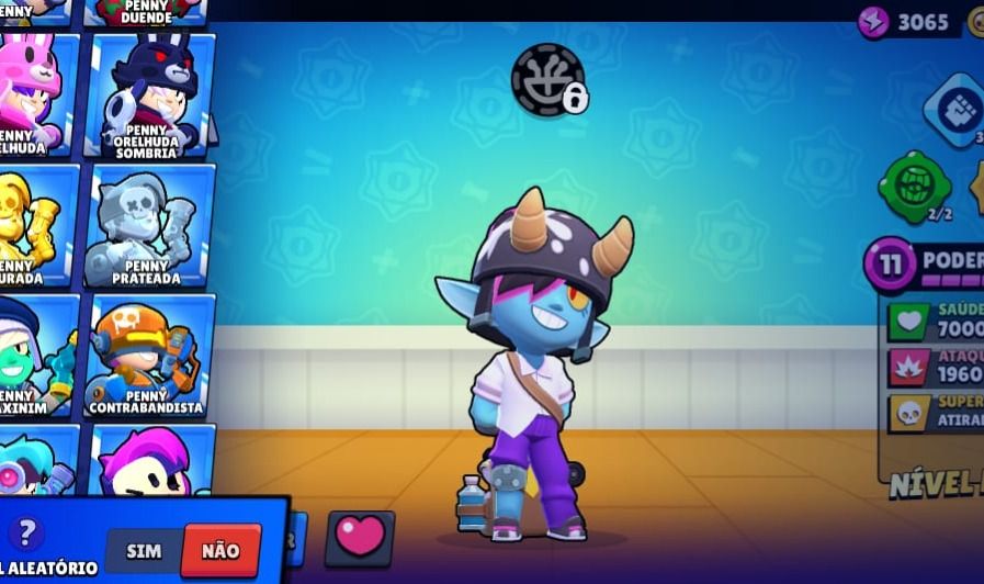 CONTA RARA - BRAWL STARS de 2018 com Colette Trixie/Star Shelly.