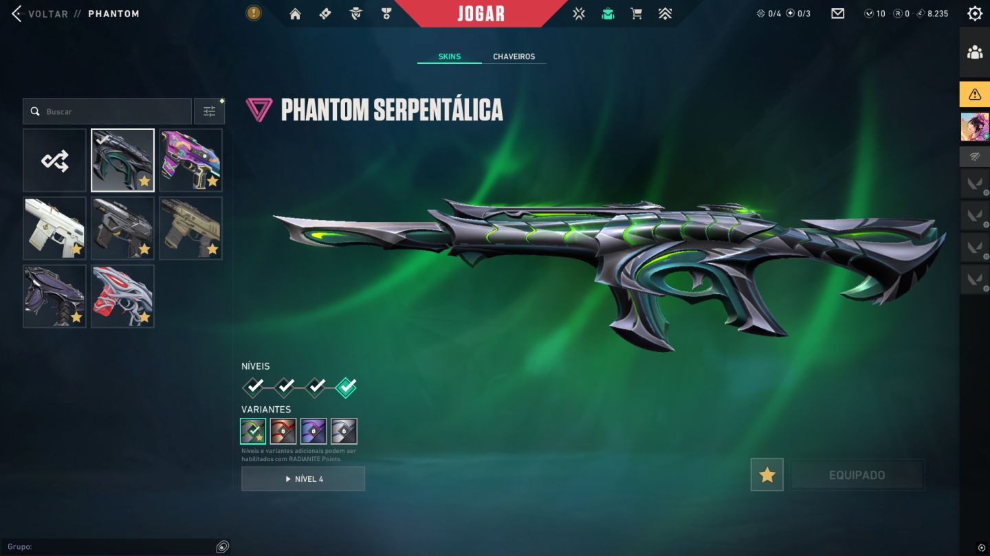 CONTA VALORANT ASC 1 FULL ACESSO CHAVEIRO DE RAD V26 E V25 VARIAS SKINS