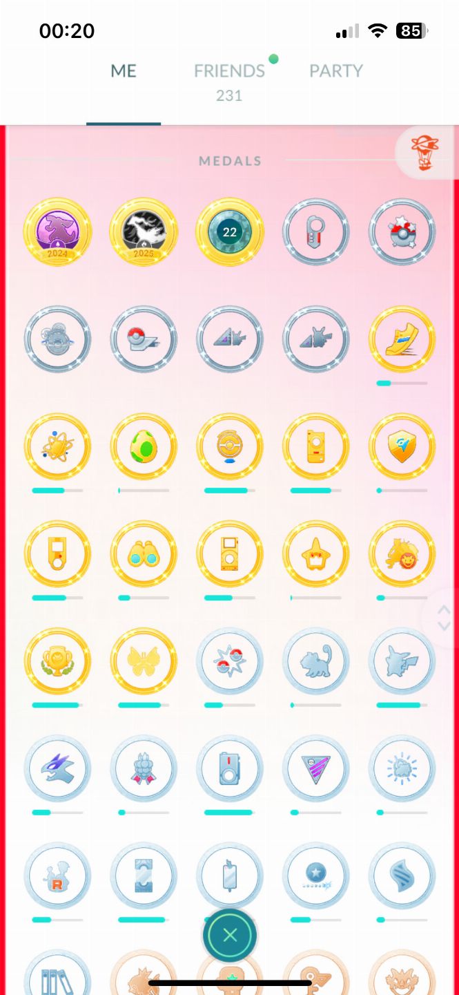 Conta Pokémon GO Level 48 Alteração de Nick Disponível