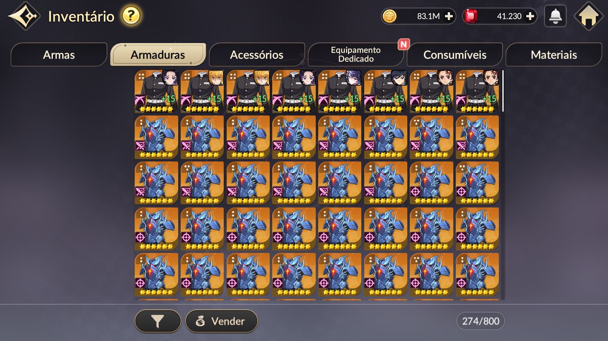 Conta Seven Knight REBIRTH 40.000 Rubis | Server NA + Collab T6