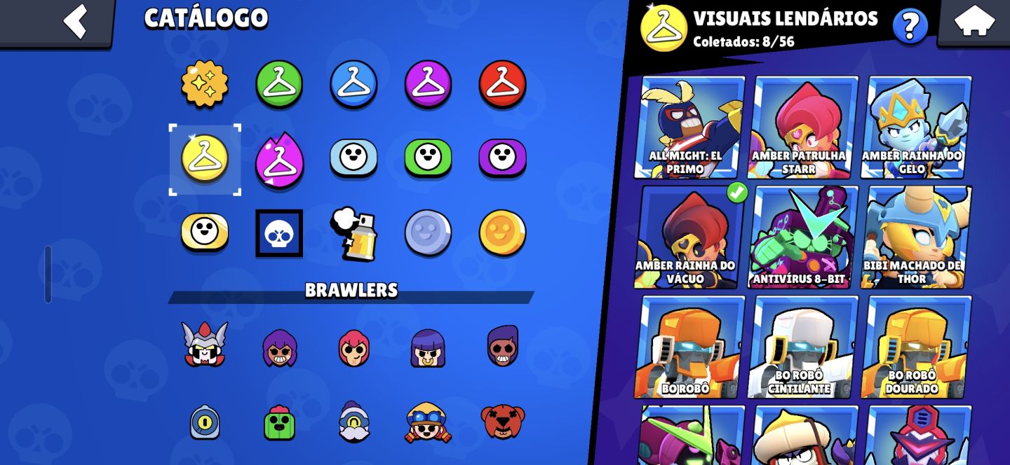 CONTA RARA DE BRAWL STARS, 4 RANK 35, PRESTIGIO 3, MESTRES 2024