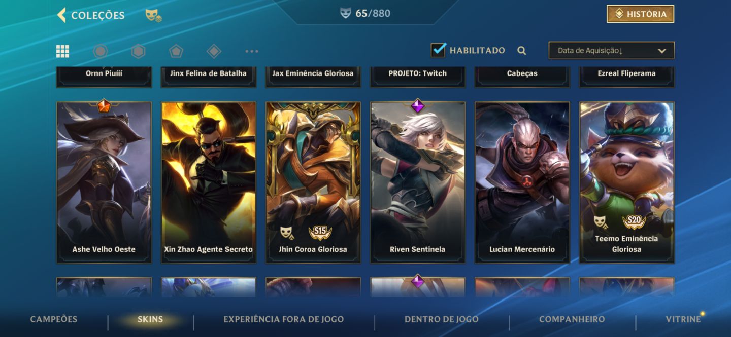 Conta Wild Rift Mestre 3