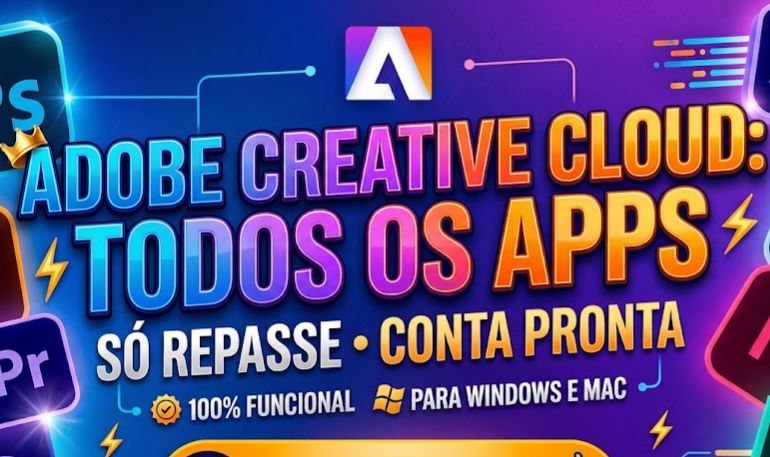 Adobe creative cloud 30 dias + brinde (PRIVADO no seu email) + 4000 creditos
