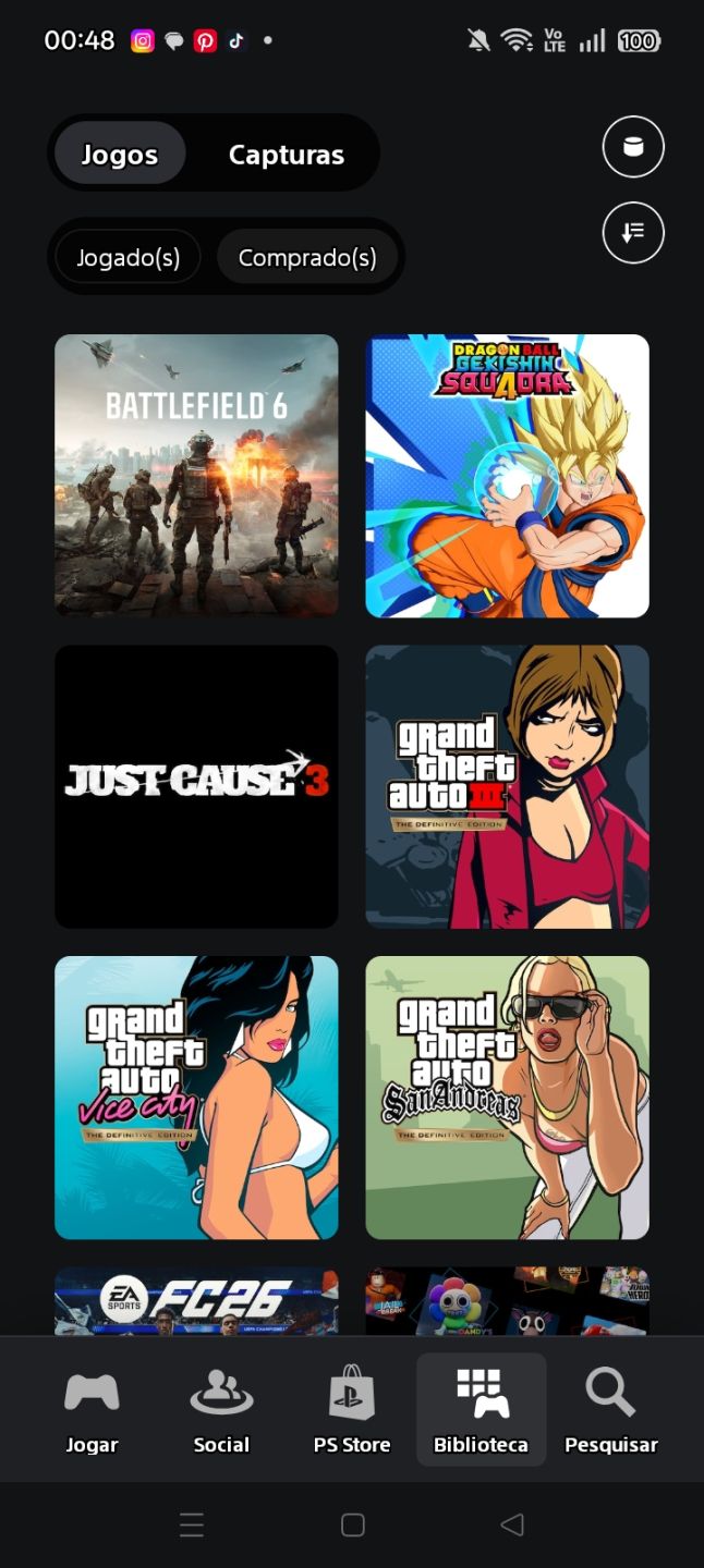 CONTA PSN/COM VÁRIOS JOGOS