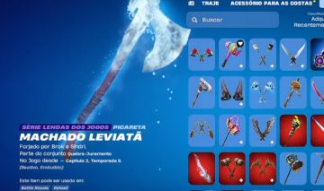 Conta fortnite rara machado leviatã