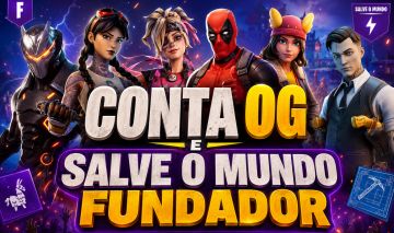 Conta Epic Games - Fortnite OG e Salve o Mundo Fundador