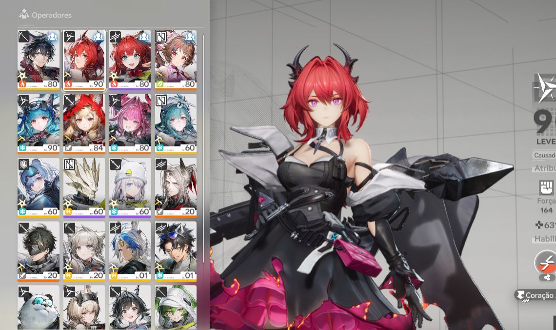 Conta Arknights Endfield com varios SSRs