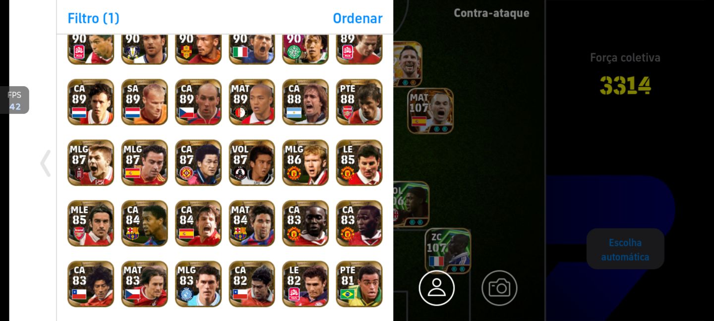 Conta efootball para competitivo e rara
