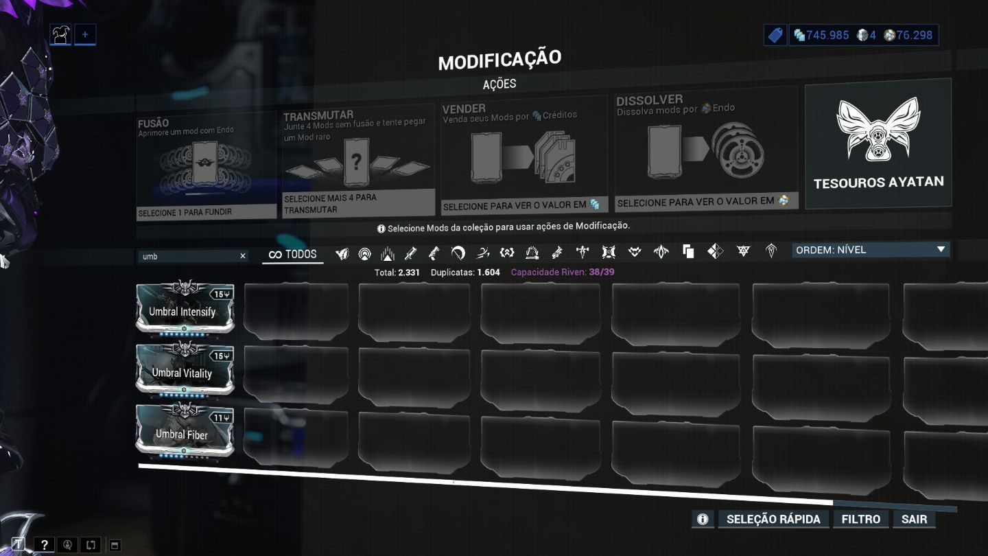 Desapego Warframe - MR21, frame buildados e Conta Vinculada a Steam