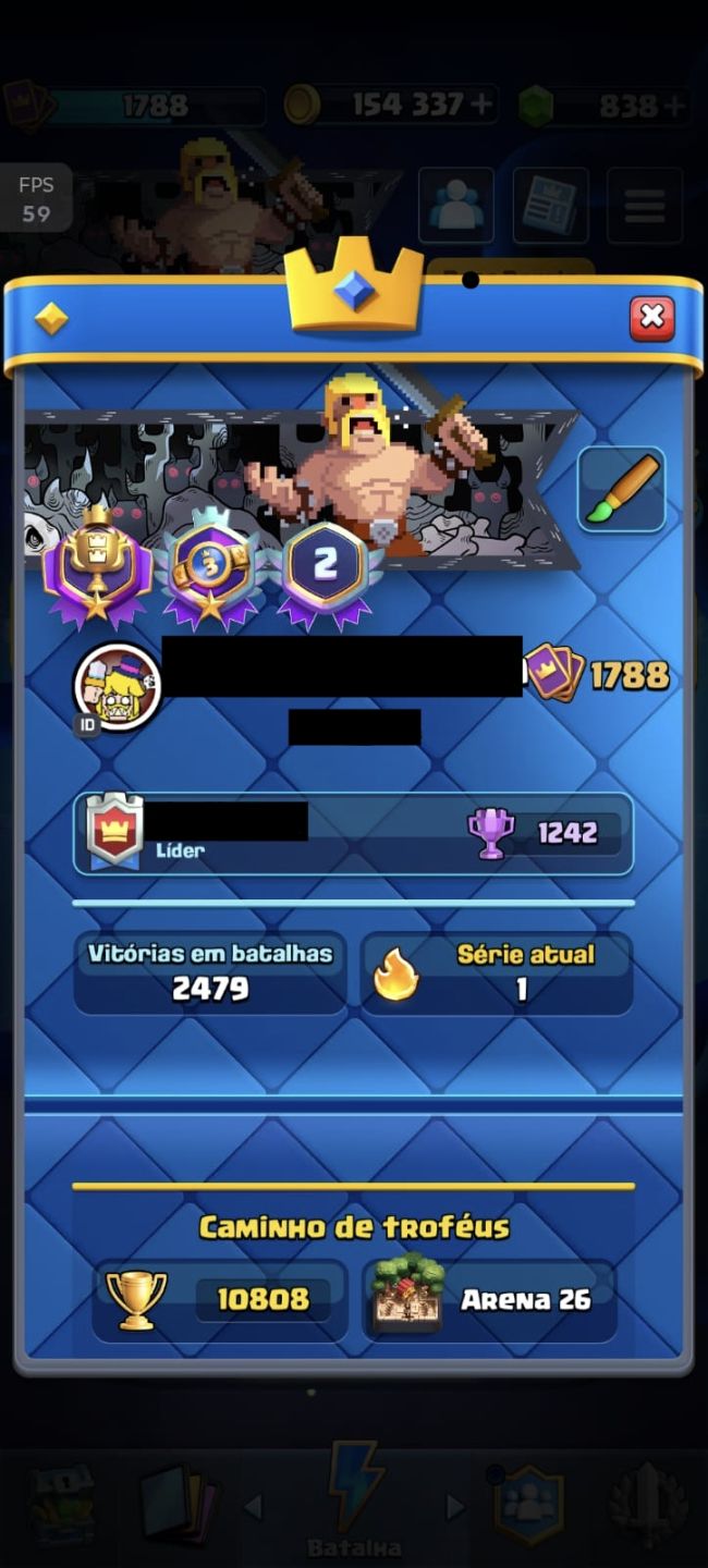 Clash Royale | Torre Nível 15 | 10.808 Troféus | Arena 26 | Evoluções 23/43