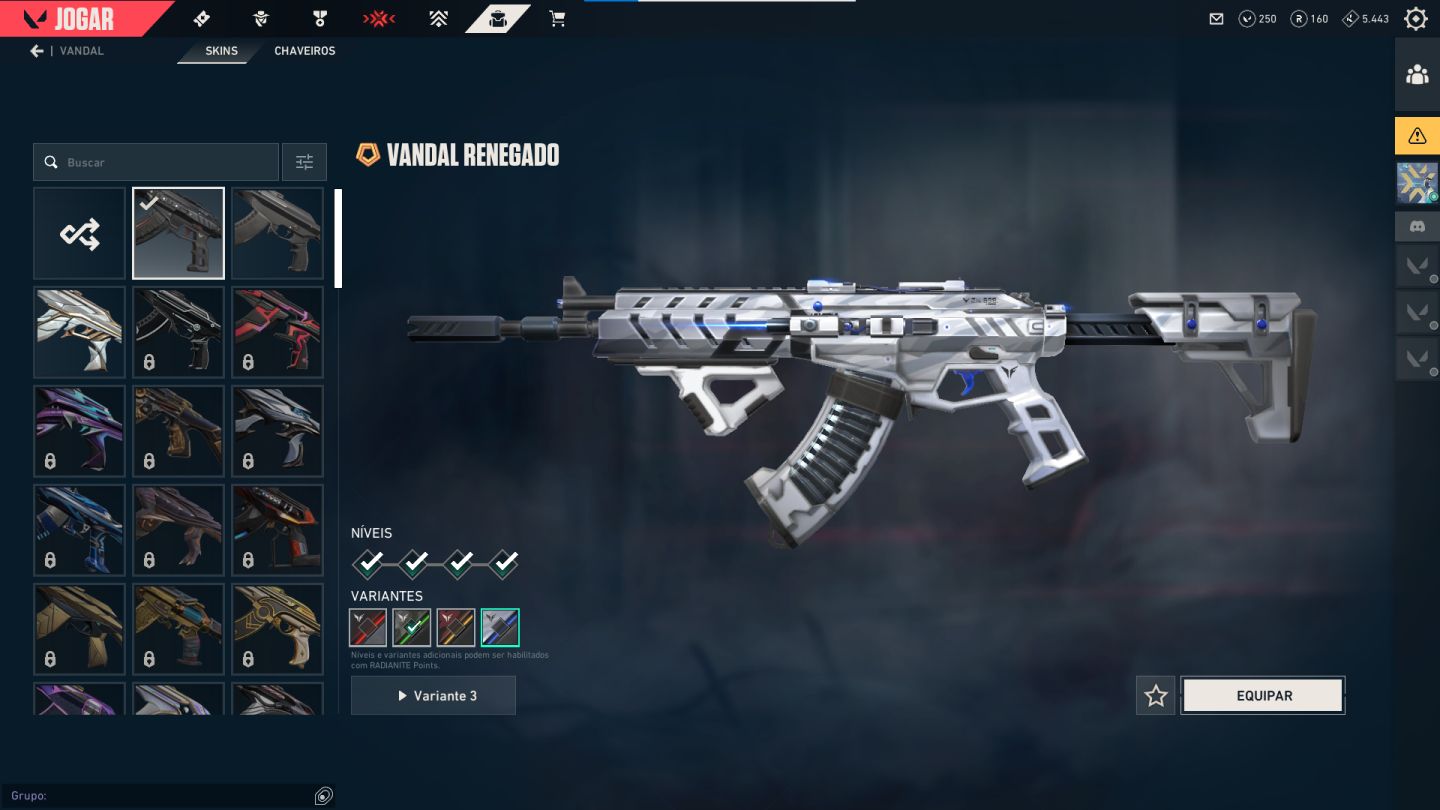 Conta Ouro I - Valorant e Tft com Skin de Vandal e Phantom(preço Negociavel)