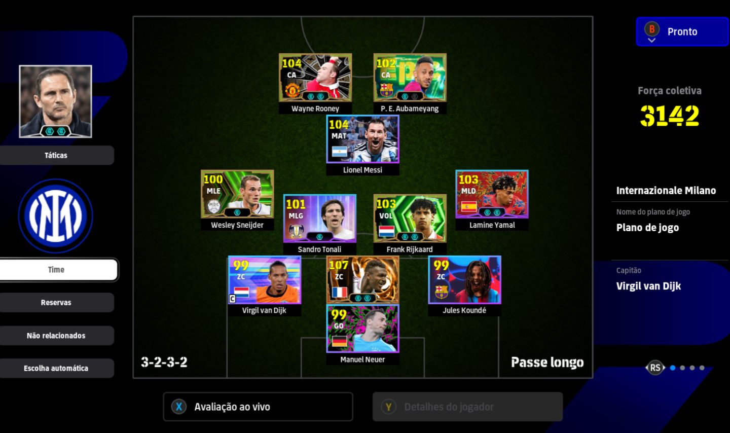 CONTA EFOOTBALL 2026 STEAM, COM MARCEL DESAILY OVER 107 ZAGUEIRO META