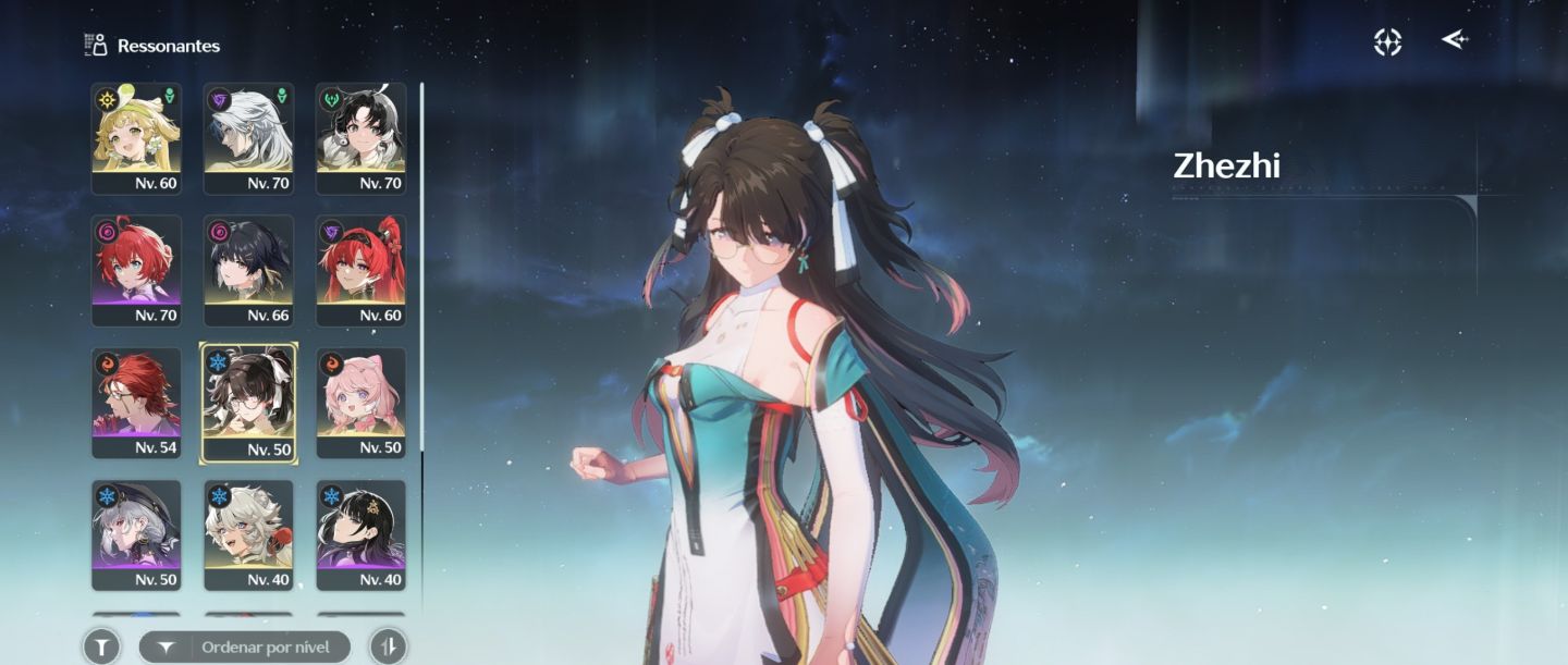 Wuthering Waves | 7 Personagens 5 + 2 Armas 5 nível 48