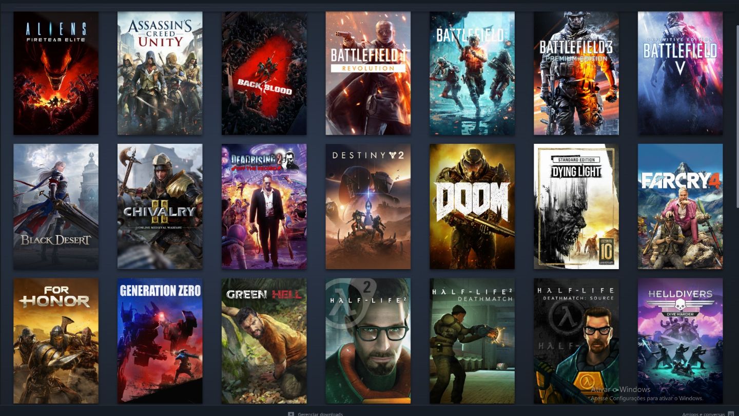 Conta steam com 35 jogos ,12 anos , avaliada em 2600
