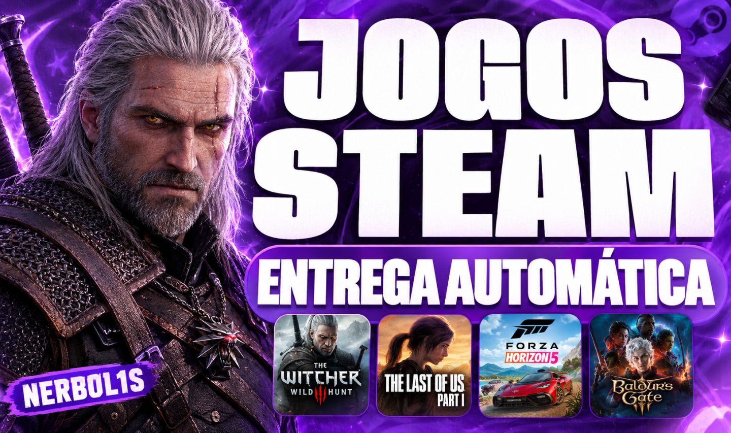 JOGOS DA ATUALIDADE - CONTAS STEAM OFFLINE | ENTREGA AUTOMÁTICA