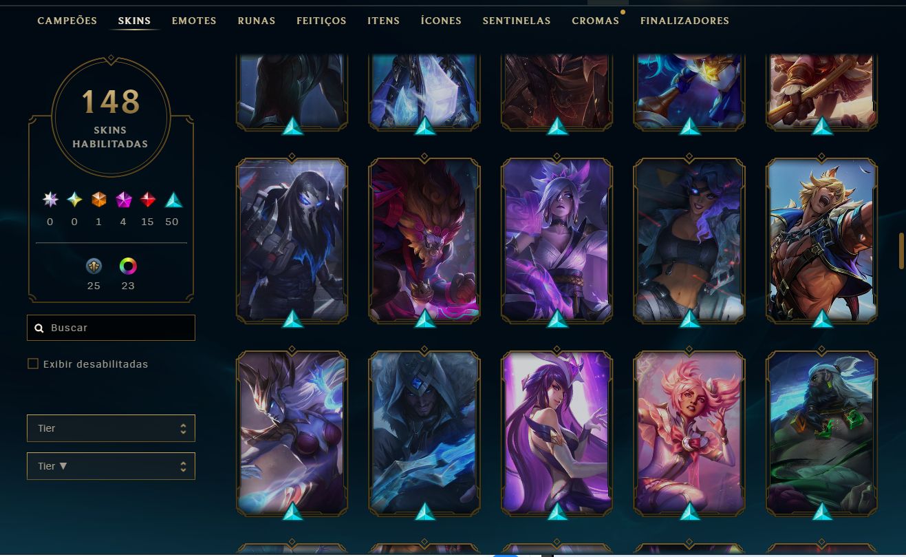 Conta LVL 361, 148 skins com Leblanc Lenda Ascendida , Katarina PRESTIGIO