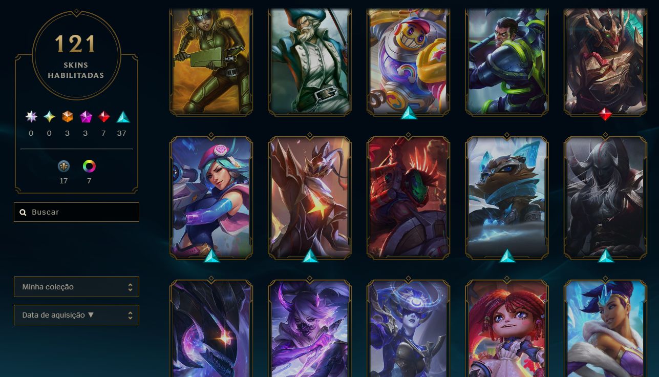 CONTA GOLD 3 SOLOQ FERRO1 FLEX - 80 SKINS 106 CHAMPS FULL ACESSO