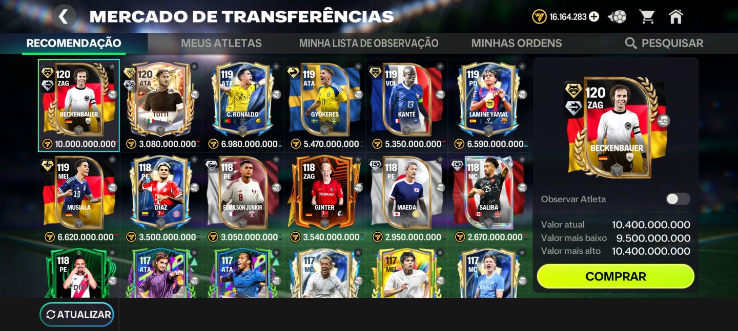 CONTA DE FC MOBILE Ger 122