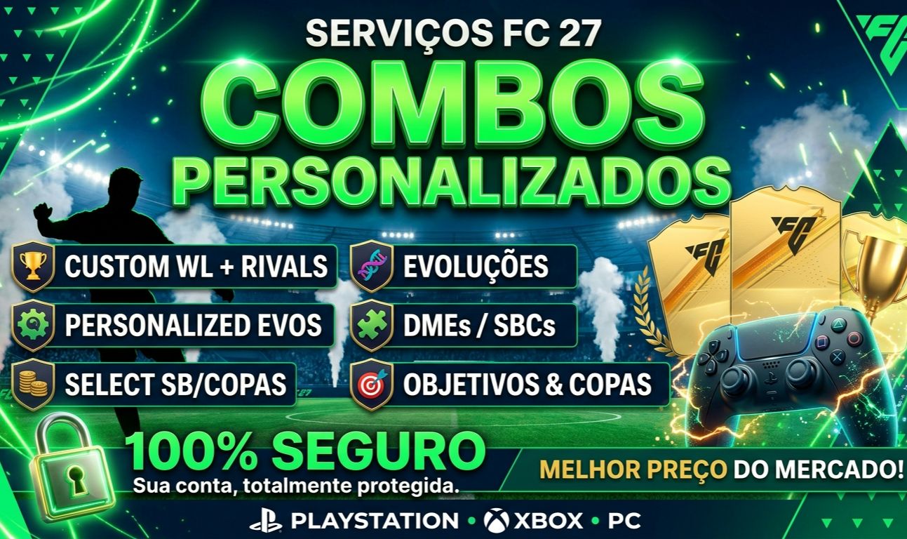 SERVIÇOS EA FC 27 - FUT Champions, Rivals, Squad Battles e mais! PS/PC/XBOX