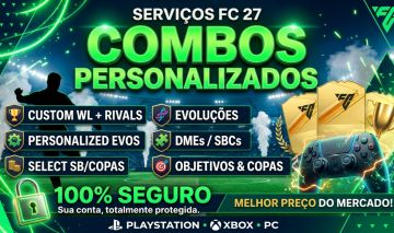 SERVIÇOS EA FC 27 - FUT Champions, Rivals, Squad Battles e mais! PS/PC/XBOX