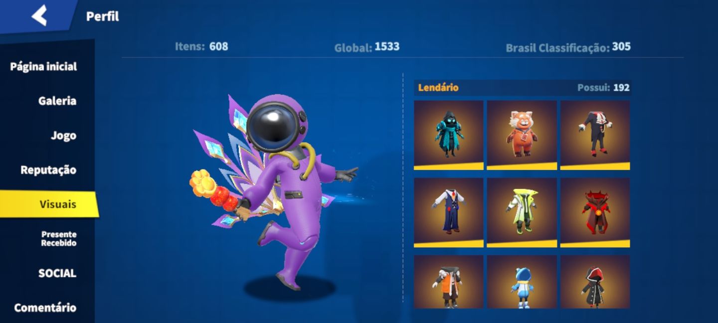 CONTA SUPER SUS RARA | 608 ITENS + 49 MÍSTICOS + 192 LENDÁRIOS