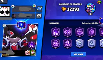 Conta Brawl Stars 32K+ Troféus | 88/104 Brawlers | Prestígio 7