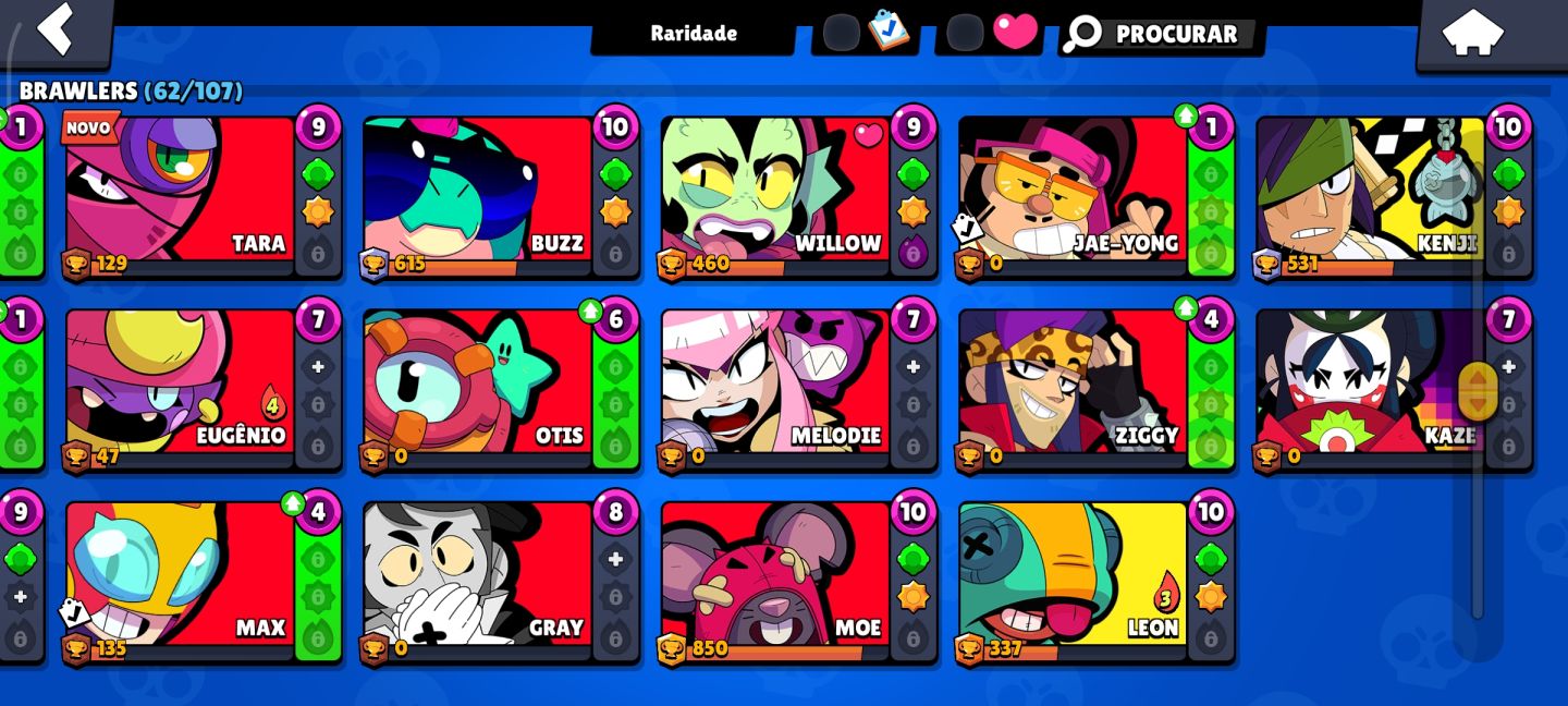 CONTA BRAWL STAR BRABA!!! 16K TROFÉUS