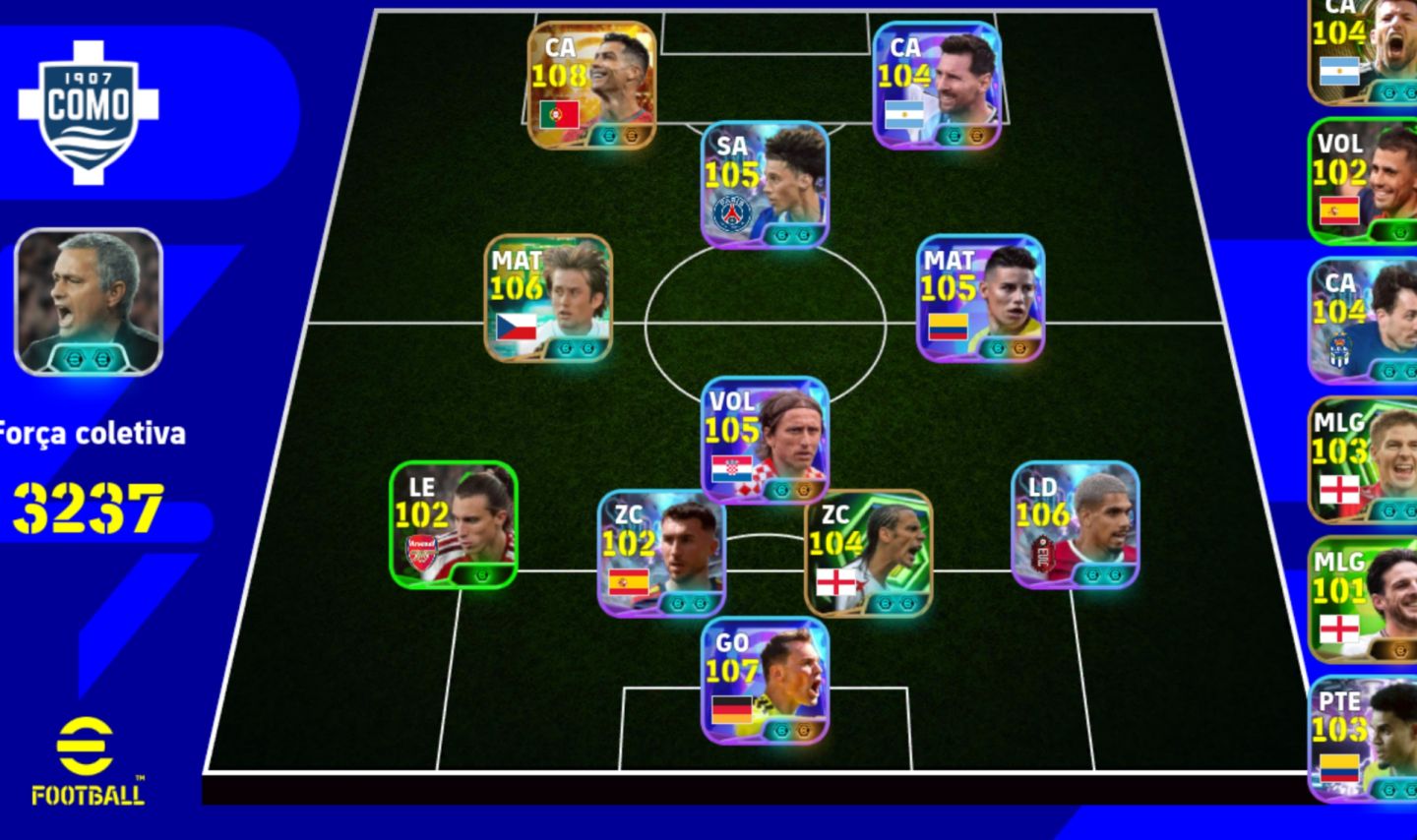 Conta de efootball] CR7 108 big time, Messi blitz culer, Modric, Araujo, Neuer